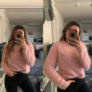 Sweaters - Pink Fuzzy Sweater Sweaters - Pink Fuzzy Sweater